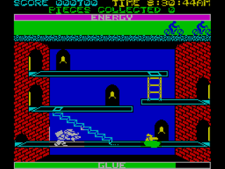 Roland's Rat Race screenshot 3 for ZX Spectrum